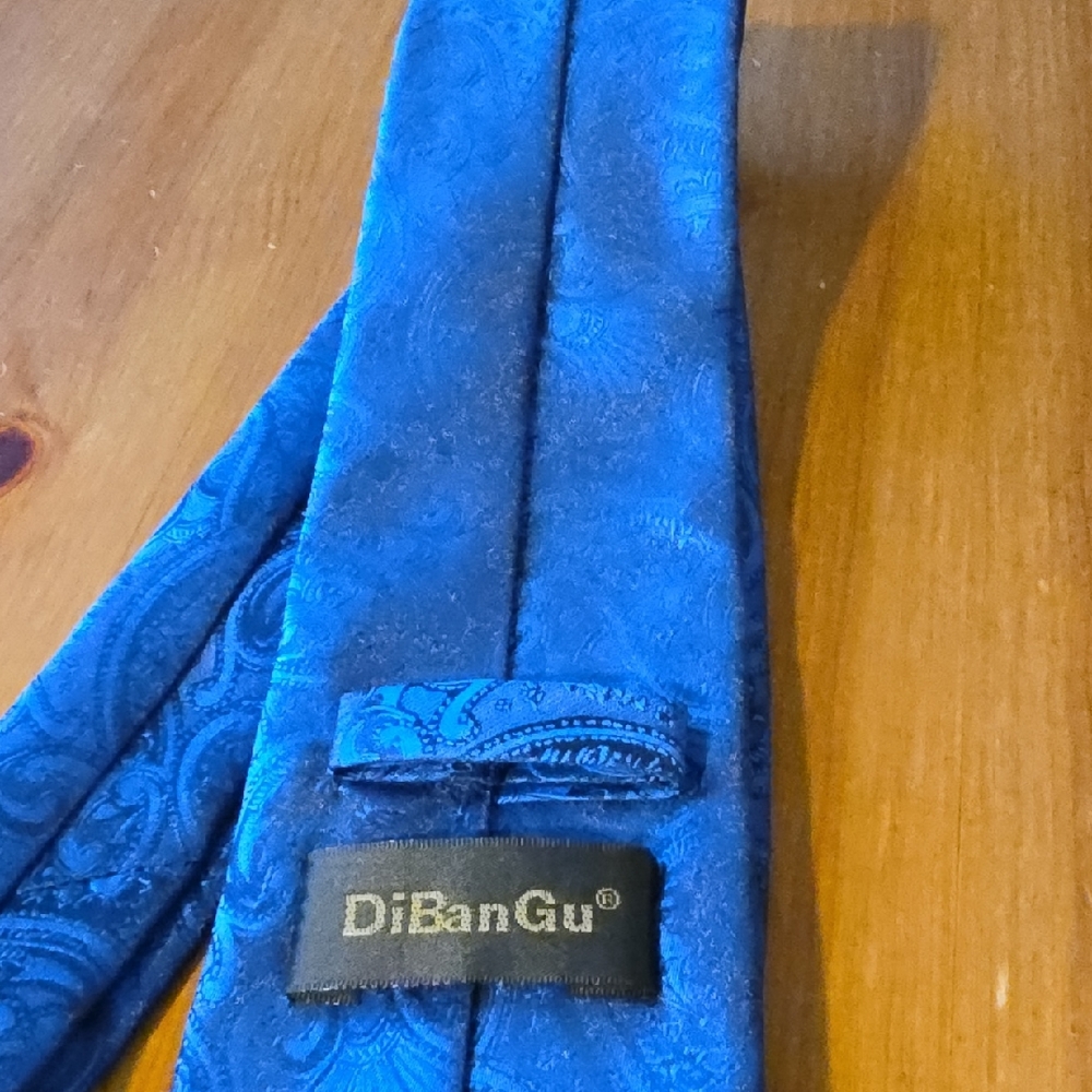 Dibangu Blue Paisley Men's Tie
